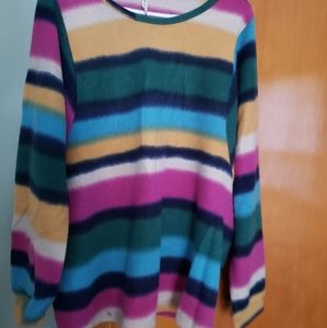 Now & Forever Striped Fleece Sweater